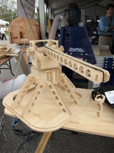 Wooden Platform Crane at NY World Maker Faire 2010