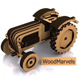 Stephane's wooden farmer's tractor