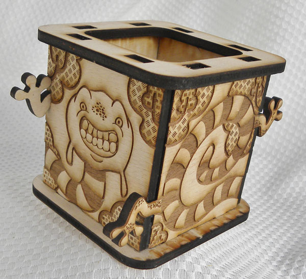 Laser cut and Engraved Monster Box