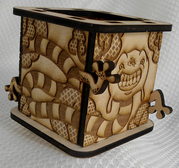 Laser cut and Engraved Monster Box