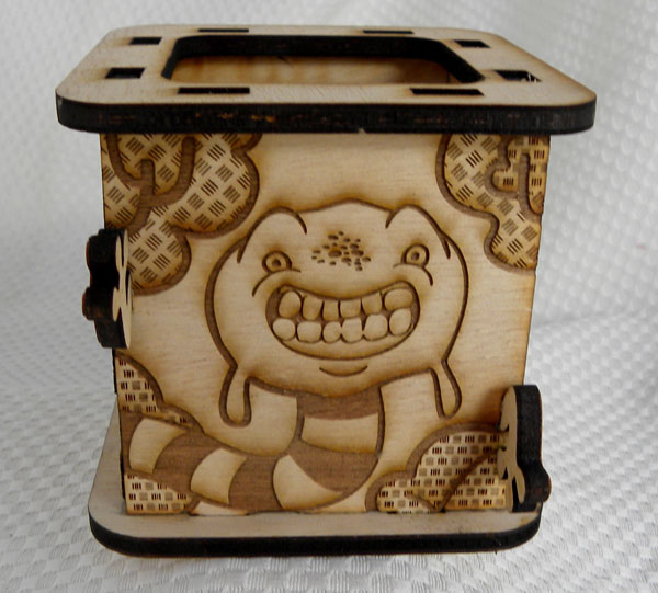 Laser cut and Engraved Monster Box