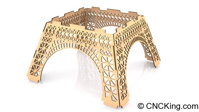 Laser Cut Eiffel Tower