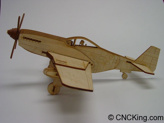 P-51 Mustang Laser Cut Kit