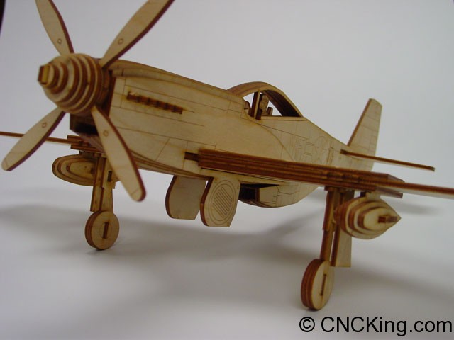 P-51 Mustang Laser Cut Kit