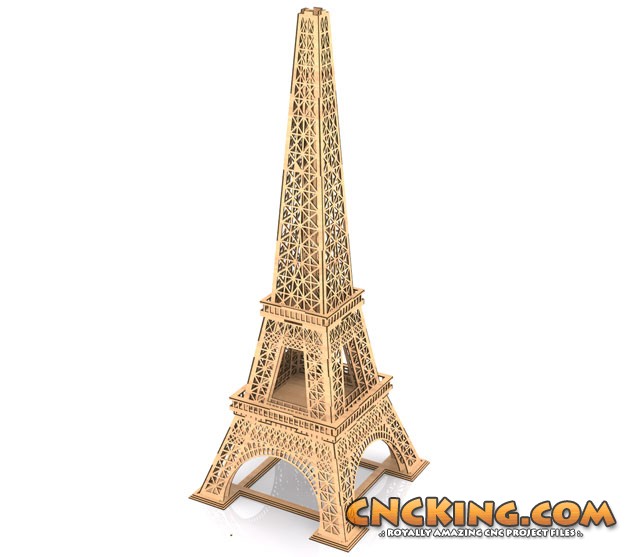 laser cut eiffel tower