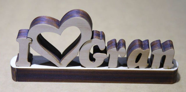 Laser Cut Words