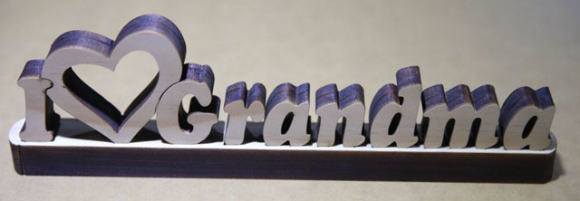 Laser Cut Words