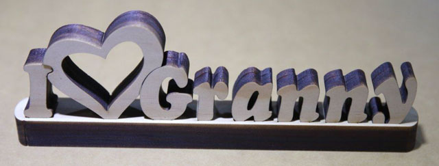 Laser Cut Words