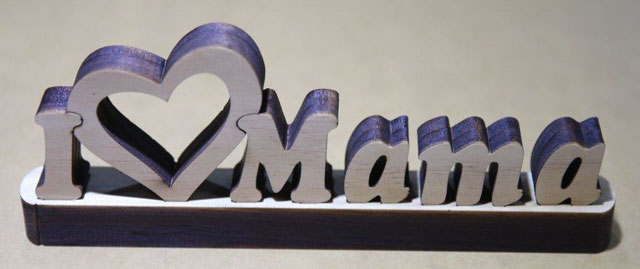 Laser Cut Words