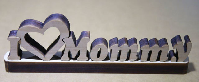 Laser Cut Words