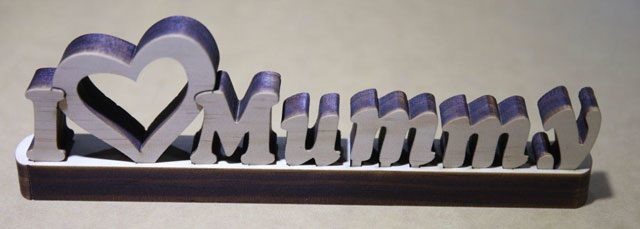 Laser Cut Words