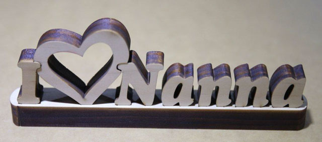 Laser Cut Words