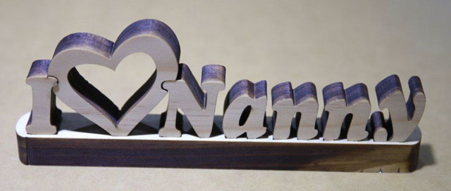 Laser Cut Words