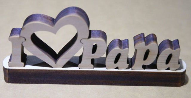 Laser Cut Words