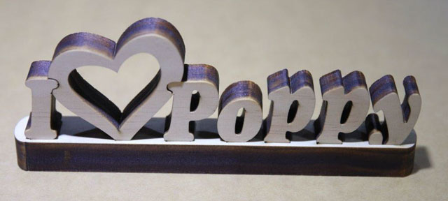 Laser Cut Words