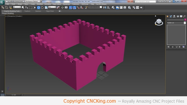 3d printed medieval castle walls