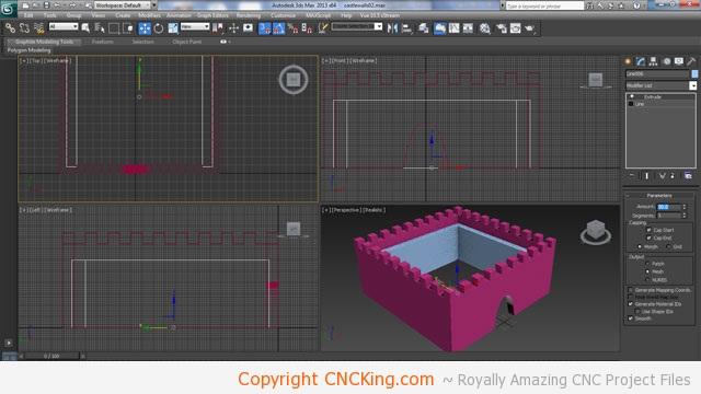 3d printed medieval castle walls