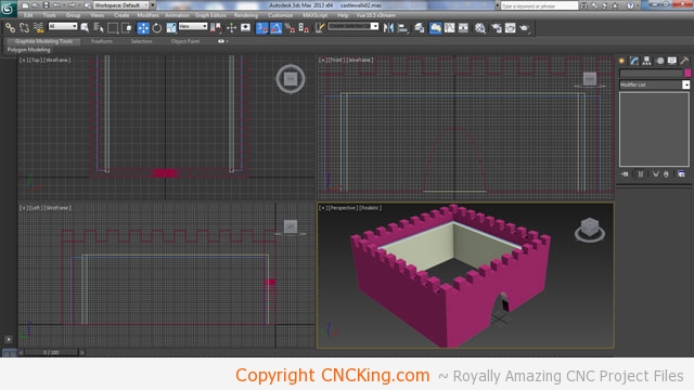 3d printed medieval castle walls