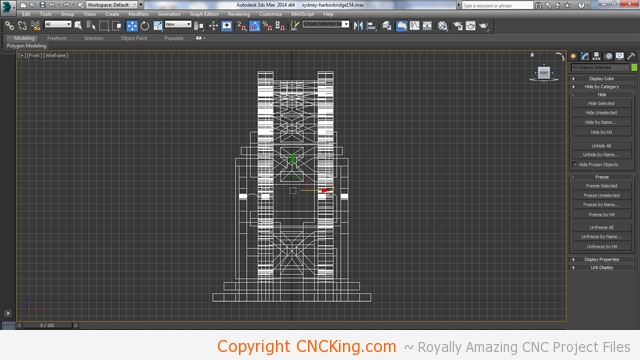 cnc sydney harbor bridge laser to router