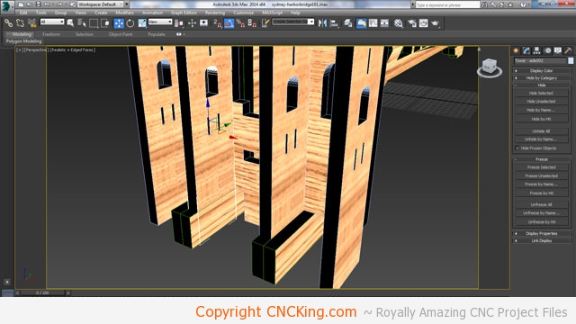 cnc sydney harbor bridge laser to router