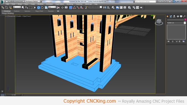 cnc sydney harbor bridge laser to router