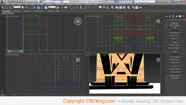 cnc sydney harbor bridge laser to router