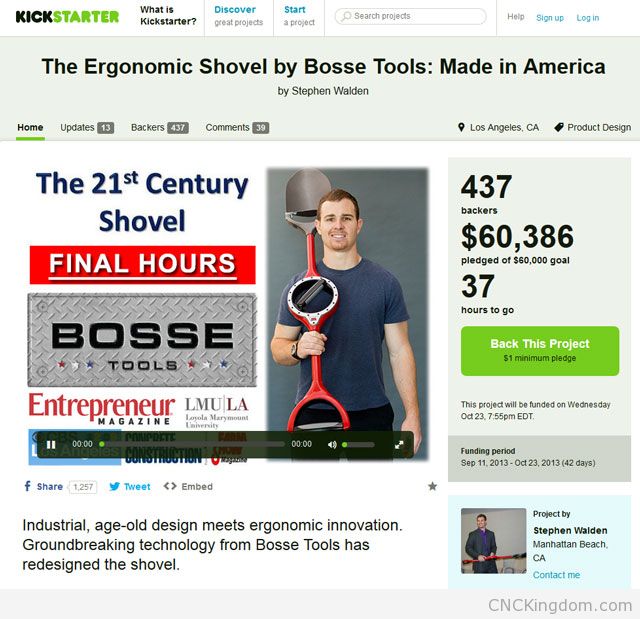 Ergonomic Shovel by Bosse Tools