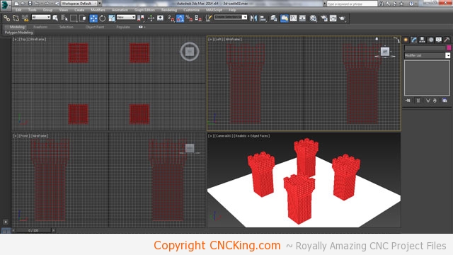 3d printed medieval castle walls