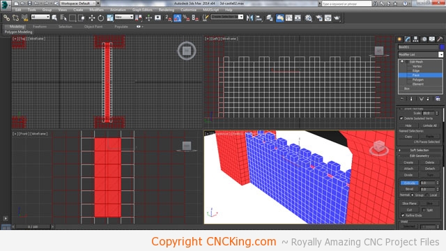 3d printed medieval castle walls