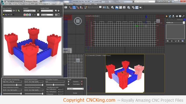 3d printed medieval castle walls