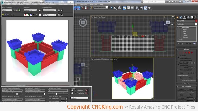 3d printed medieval castle walls