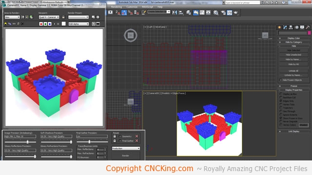 3d printed medieval castle walls