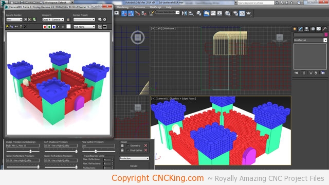 3d printed medieval castle walls