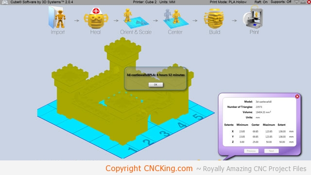 3d printed medieval castle walls