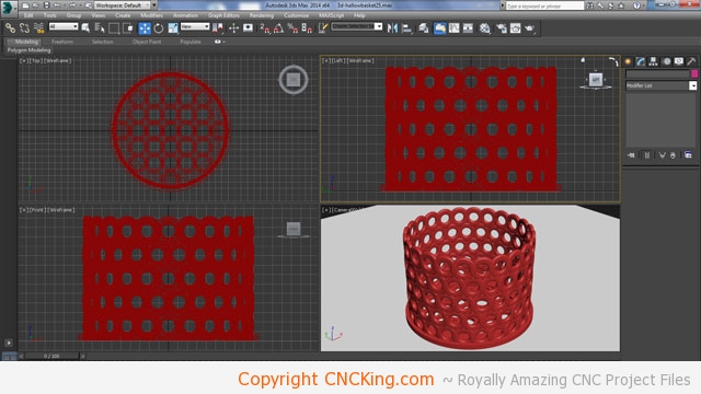 3d printed weaved basket