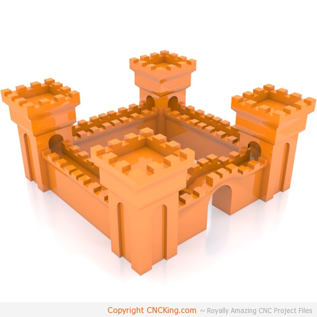 3d printed medieval castle walls b