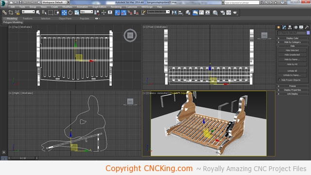 CNC laser / router Kangaroo Laptop Stand