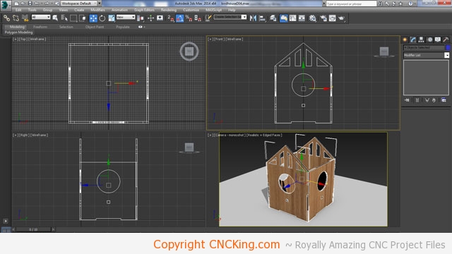 Bird House D for Laser Cutter