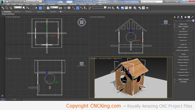 Bird House D for Laser Cutter