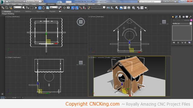 Bird House D for Laser Cutter