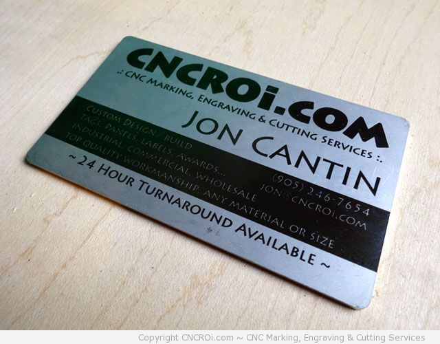 stainless steel annealed business cards