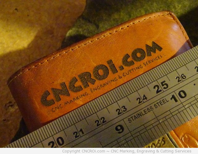 Laser Engraving a Leather Wallet