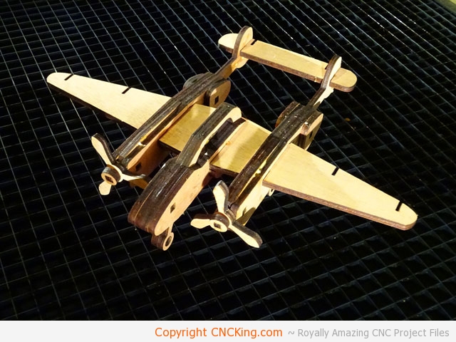 Plywood P38 Lightning Aircraft