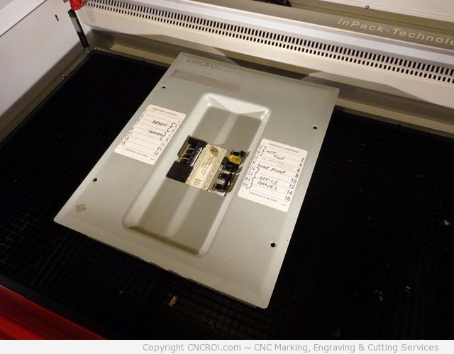 laser marking electrical panel