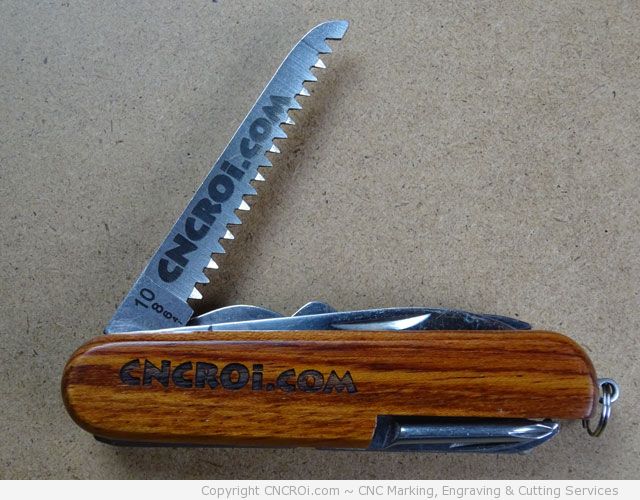 CNCROi.com: Laser Annealing a Pocket Knife (Corporate Gift Ideas)