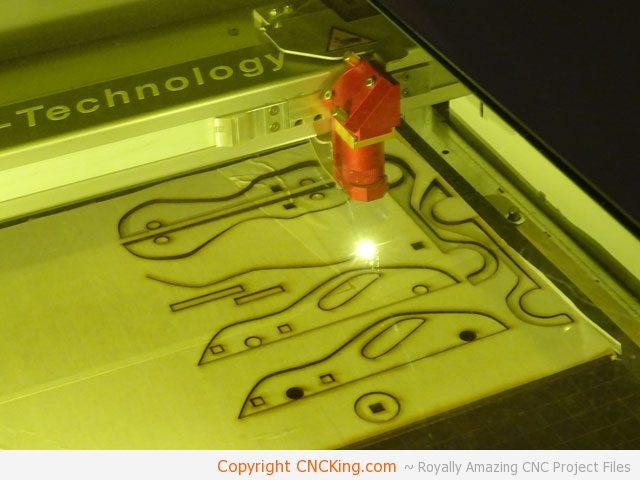 CNC laser cut car