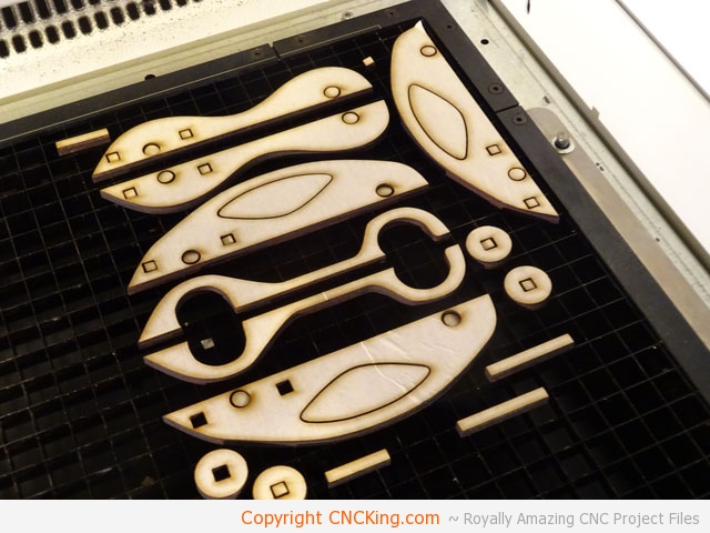 CNC laser cut car