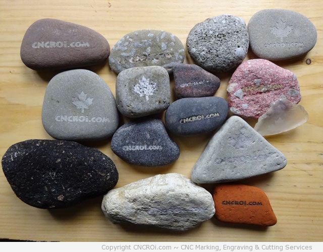 Laser Engraving Beach Pebble Stones