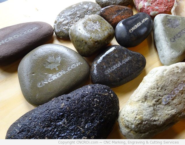 Laser Engraving Beach Pebble Stones