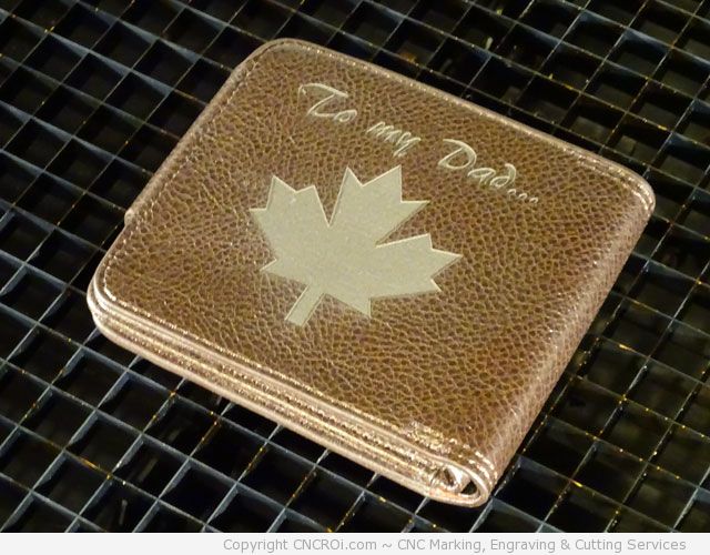 laser engraving wallets